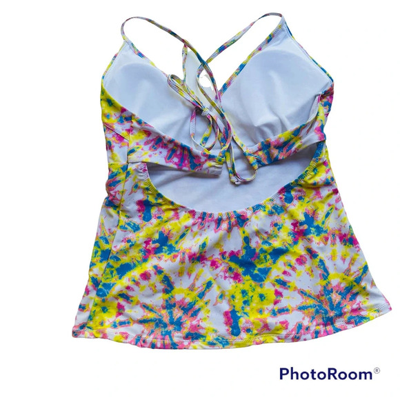 Jessica Simpson Tankini Swimsuit Set Tie Dye Size Large NEW - Picture 6 of 10